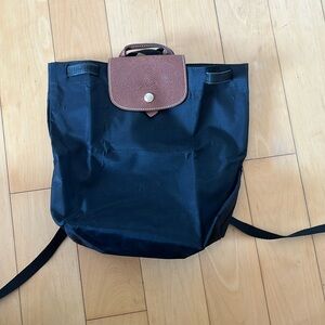 Longchamp nylon backpack.